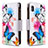 Leather Case Stands Fashionable Pattern Flip Cover Holder B04F for Samsung Galaxy A10 Colorful