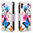 Leather Case Stands Fashionable Pattern Flip Cover Holder B04F for Samsung Galaxy A11 Colorful