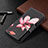 Leather Case Stands Fashionable Pattern Flip Cover Holder B04F for Samsung Galaxy A12