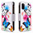 Leather Case Stands Fashionable Pattern Flip Cover Holder B04F for Samsung Galaxy A41 Colorful