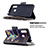 Leather Case Stands Fashionable Pattern Flip Cover Holder B04F for Samsung Galaxy A70E