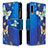 Leather Case Stands Fashionable Pattern Flip Cover Holder B04F for Samsung Galaxy A70E