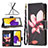 Leather Case Stands Fashionable Pattern Flip Cover Holder B04F for Samsung Galaxy A73 5G