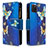 Leather Case Stands Fashionable Pattern Flip Cover Holder B04F for Samsung Galaxy A81