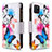 Leather Case Stands Fashionable Pattern Flip Cover Holder B04F for Samsung Galaxy A81 Colorful