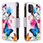 Leather Case Stands Fashionable Pattern Flip Cover Holder B04F for Samsung Galaxy A91 Colorful