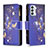 Leather Case Stands Fashionable Pattern Flip Cover Holder B04F for Samsung Galaxy F23 5G