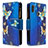 Leather Case Stands Fashionable Pattern Flip Cover Holder B04F for Samsung Galaxy M11