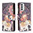 Leather Case Stands Fashionable Pattern Flip Cover Holder B04F for Samsung Galaxy M23 5G