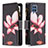 Leather Case Stands Fashionable Pattern Flip Cover Holder B04F for Samsung Galaxy M32 4G