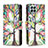 Leather Case Stands Fashionable Pattern Flip Cover Holder B04F for Samsung Galaxy M33 5G