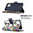 Leather Case Stands Fashionable Pattern Flip Cover Holder B04F for Samsung Galaxy M60s