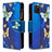 Leather Case Stands Fashionable Pattern Flip Cover Holder B04F for Samsung Galaxy Note 10 Lite