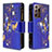 Leather Case Stands Fashionable Pattern Flip Cover Holder B04F for Samsung Galaxy Note 20 Ultra 5G