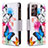 Leather Case Stands Fashionable Pattern Flip Cover Holder B04F for Samsung Galaxy Note 20 Ultra 5G Colorful