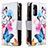 Leather Case Stands Fashionable Pattern Flip Cover Holder B04F for Samsung Galaxy S20 FE (2022) 5G Colorful