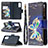 Leather Case Stands Fashionable Pattern Flip Cover Holder B04F for Samsung Galaxy S20 FE 4G