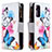 Leather Case Stands Fashionable Pattern Flip Cover Holder B04F for Samsung Galaxy S20 FE 4G