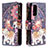 Leather Case Stands Fashionable Pattern Flip Cover Holder B04F for Samsung Galaxy S20 FE 4G