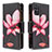 Leather Case Stands Fashionable Pattern Flip Cover Holder B04F for Samsung Galaxy S20 Plus Red