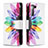 Leather Case Stands Fashionable Pattern Flip Cover Holder B04F for Samsung Galaxy S21 5G Colorful