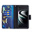 Leather Case Stands Fashionable Pattern Flip Cover Holder B04F for Samsung Galaxy S24 Plus 5G