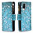 Leather Case Stands Fashionable Pattern Flip Cover Holder B04F for Vivo V21 5G