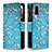 Leather Case Stands Fashionable Pattern Flip Cover Holder B04F for Vivo V21e 5G