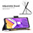 Leather Case Stands Fashionable Pattern Flip Cover Holder B04F for Vivo Y01