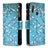 Leather Case Stands Fashionable Pattern Flip Cover Holder B04F for Vivo Y11