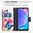 Leather Case Stands Fashionable Pattern Flip Cover Holder B04F for Vivo Y11