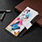 Leather Case Stands Fashionable Pattern Flip Cover Holder B04F for Vivo Y12A