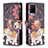 Leather Case Stands Fashionable Pattern Flip Cover Holder B04F for Vivo Y21