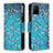 Leather Case Stands Fashionable Pattern Flip Cover Holder B04F for Vivo Y21