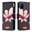 Leather Case Stands Fashionable Pattern Flip Cover Holder B04F for Vivo Y21e