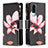 Leather Case Stands Fashionable Pattern Flip Cover Holder B04F for Vivo Y31 (2021)