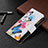 Leather Case Stands Fashionable Pattern Flip Cover Holder B04F for Vivo Y51 (2021)