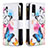 Leather Case Stands Fashionable Pattern Flip Cover Holder B04F for Vivo Y51 (2021) Colorful