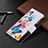 Leather Case Stands Fashionable Pattern Flip Cover Holder B04F for Vivo Y53s NFC