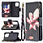 Leather Case Stands Fashionable Pattern Flip Cover Holder B04F for Xiaomi Mi 11T 5G