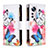 Leather Case Stands Fashionable Pattern Flip Cover Holder B04F for Xiaomi Mi 12 5G Colorful
