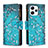 Leather Case Stands Fashionable Pattern Flip Cover Holder B04F for Xiaomi Redmi 12 4G