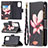 Leather Case Stands Fashionable Pattern Flip Cover Holder B04F for Xiaomi Redmi K40 5G