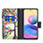 Leather Case Stands Fashionable Pattern Flip Cover Holder B04F for Xiaomi Redmi Note 10 5G