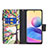 Leather Case Stands Fashionable Pattern Flip Cover Holder B04F for Xiaomi Redmi Note 10T 5G