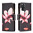 Leather Case Stands Fashionable Pattern Flip Cover Holder B04F for Xiaomi Redmi Note 11 4G (2022)