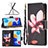 Leather Case Stands Fashionable Pattern Flip Cover Holder B04F for Xiaomi Redmi Note 11 4G (2022)