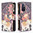 Leather Case Stands Fashionable Pattern Flip Cover Holder B04F for Xiaomi Redmi Note 11 5G