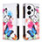 Leather Case Stands Fashionable Pattern Flip Cover Holder B04F for Xiaomi Redmi Note 13 Pro+ Plus 5G Colorful