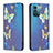 Leather Case Stands Fashionable Pattern Flip Cover Holder B05F for Nokia G11